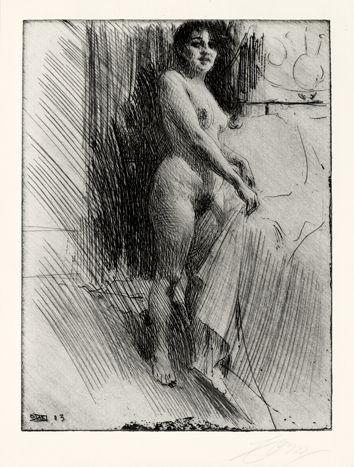  安德斯·莱奥纳德·佐恩 Anders Leonard Zorn —— 佐恩(素描) (100)